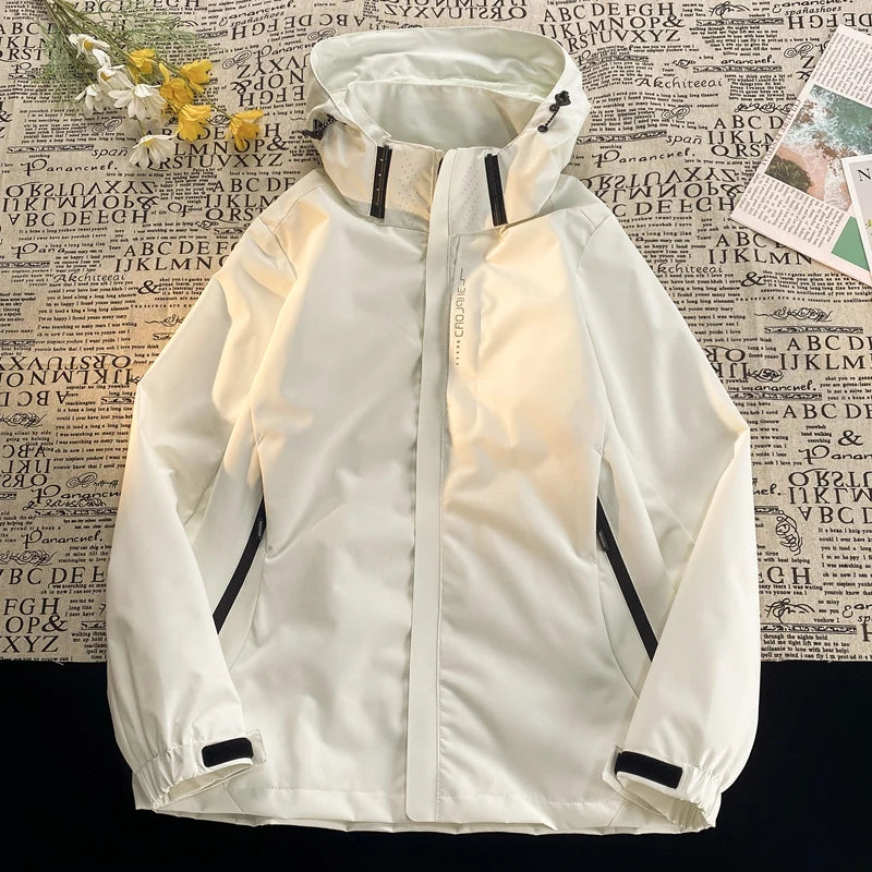 Unisex Waterproof Windbreaker Jacket for Camping Climbing Hiking Trekking & Fishing High Quality Casual Outdoor Sports Coat