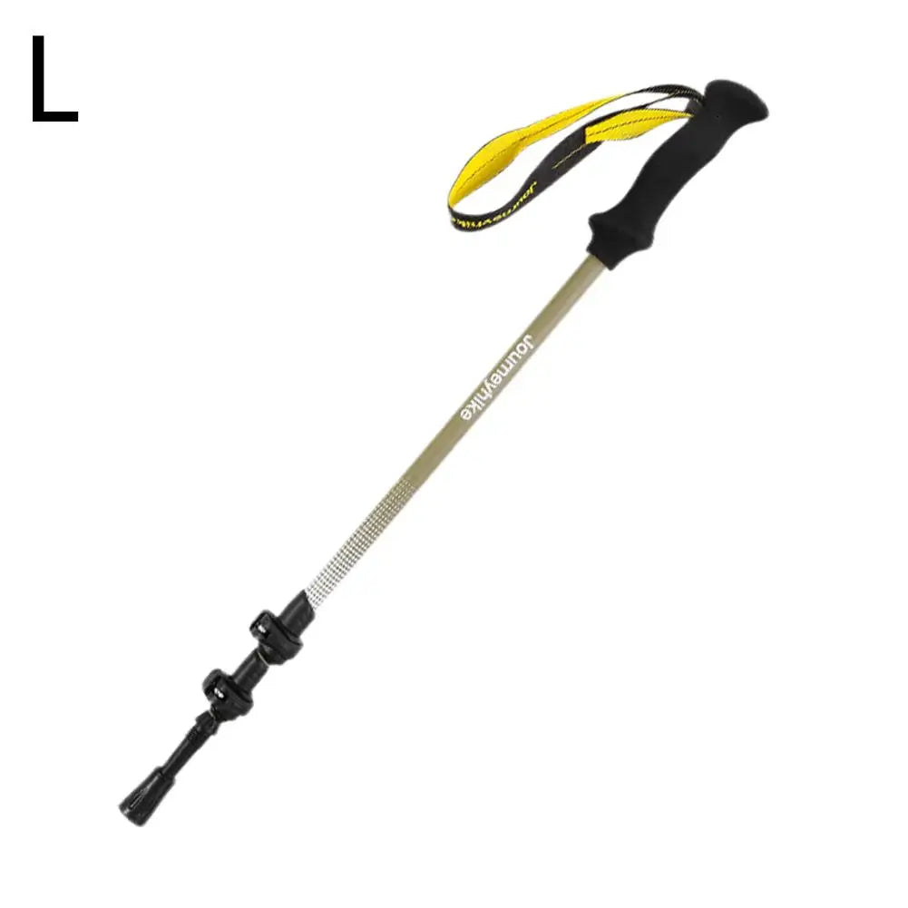 Mountaineering Stick - Carbon Fiber Telescopic Three-section Outdoor Hiking Stick Outdoor Lockable Handrail For Walking