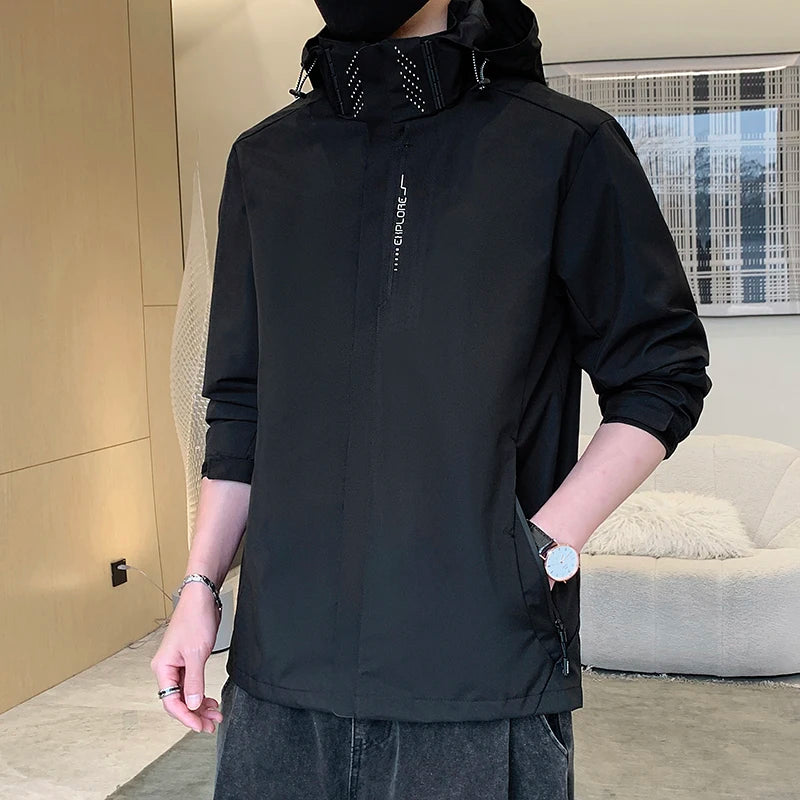 Unisex Waterproof Windbreaker Jacket for Camping Climbing Hiking Trekking & Fishing High Quality Casual Outdoor Sports Coat