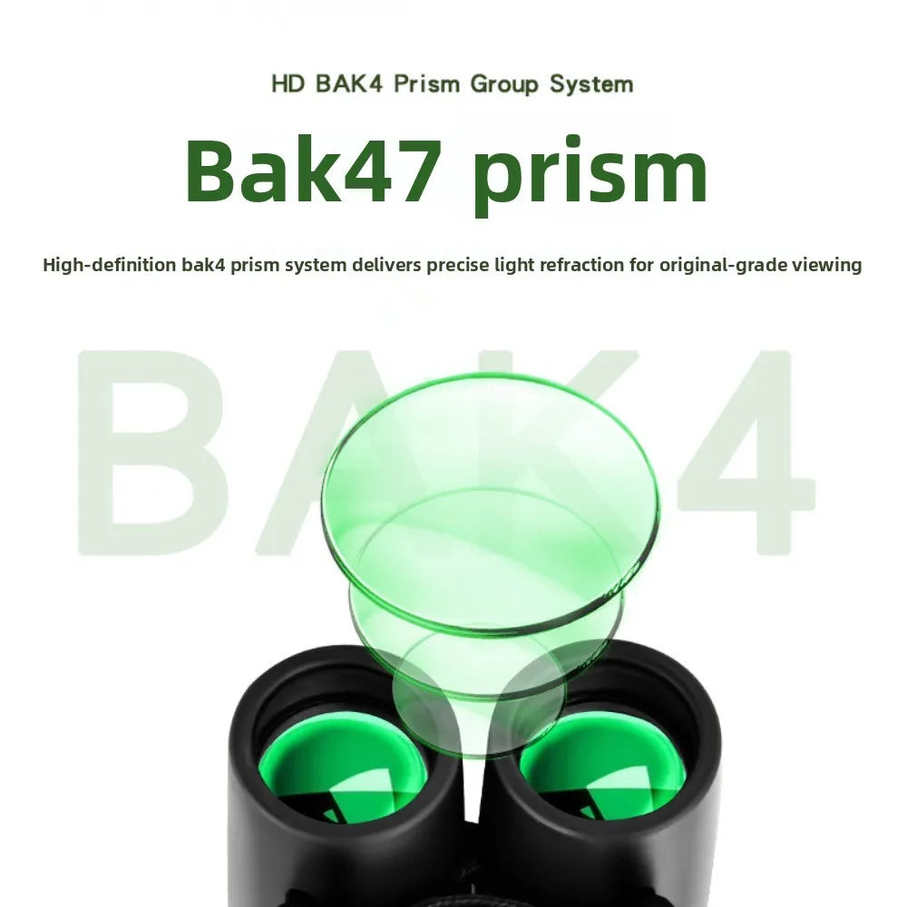 30x60 HD Zoom Binoculars Long-Distance Vision High-definition Portable Binocular Telescope Focusing Knob Night Vision