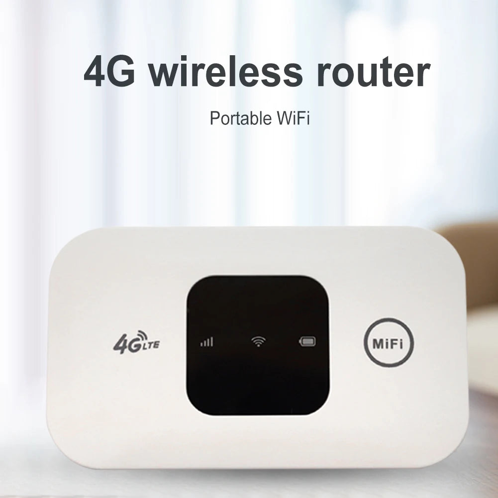 4G LTE Router Wireless Wifi 2100mAh Mobile Hotspot with SIM Card Slot Hotspot Pocket WIFI 150mbps For Outdoor Home Office Travel