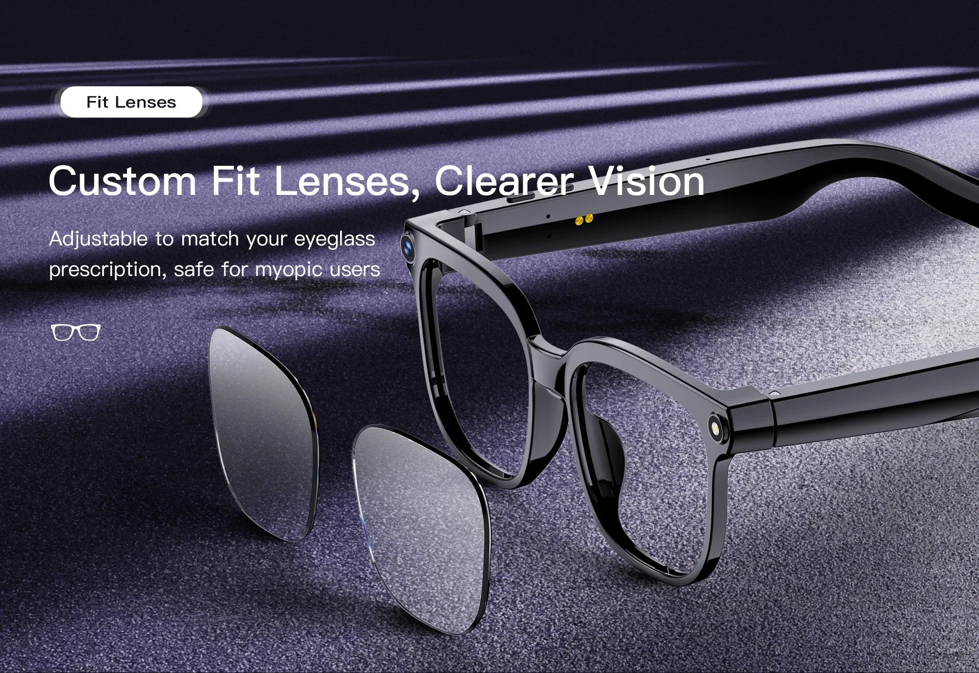 2026 AI Smart Glasses with 8MP Camera Video Recording 100+ Languages Translation Bluetooth Call Music Play Sunglasses Men Women