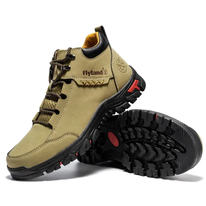 FLYLAND Fashionable Casual Men's Shoes High Top Outdoor Sports Shoes Comfortable And Safe Ankle Boots