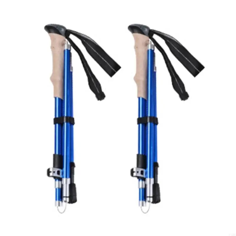 C4DE Trekking Poles for Hiking Walking Light Weight Hiking Stick with Lock and Comfortable Grip Walking Stick for Men Women