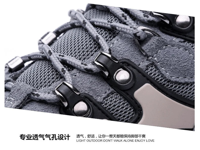 Hot Sale Brand Men Hiking Shoes Breathable Outdoor Mountain Trekking Shoes Men Climbing Hunting Sneakers Non-Slip Sport Footwear
