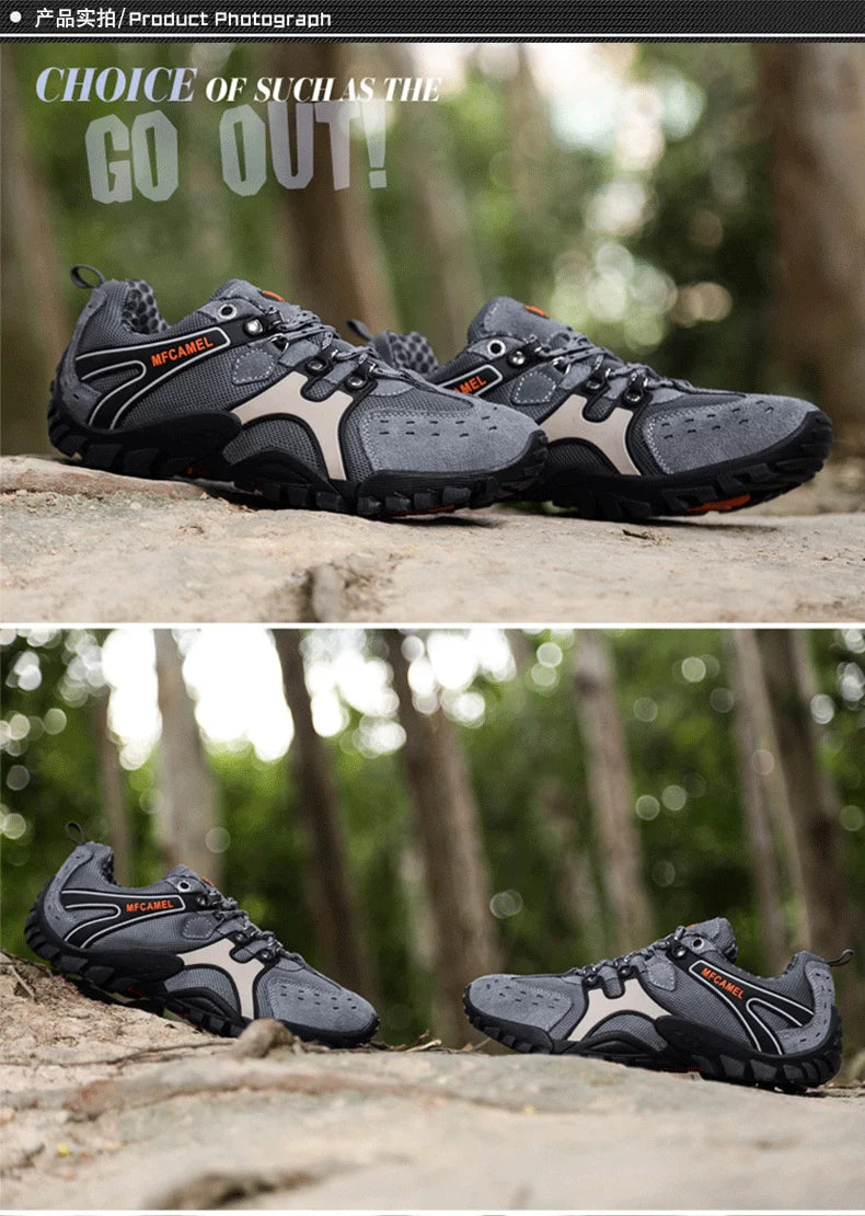 Hot Sale Brand Men Hiking Shoes Breathable Outdoor Mountain Trekking Shoes Men Climbing Hunting Sneakers Non-Slip Sport Footwear