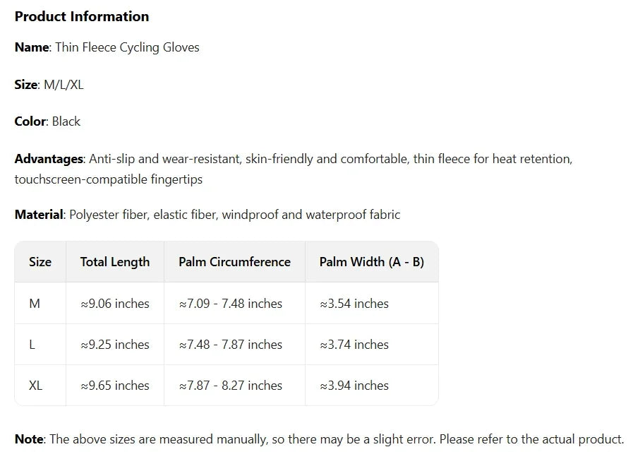 Men Winter Warm Gloves Waterproof Windproof Touchscreen Fleece Lined Thermal Anti Slip Gloves for Outdoor Cycling Hiking