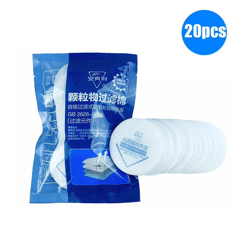 Half Face Dust Mask Dual Filter Dust-proof Respirator Reusable Mask For Work Safety Carpenter Builder Polishing Daily Protection
