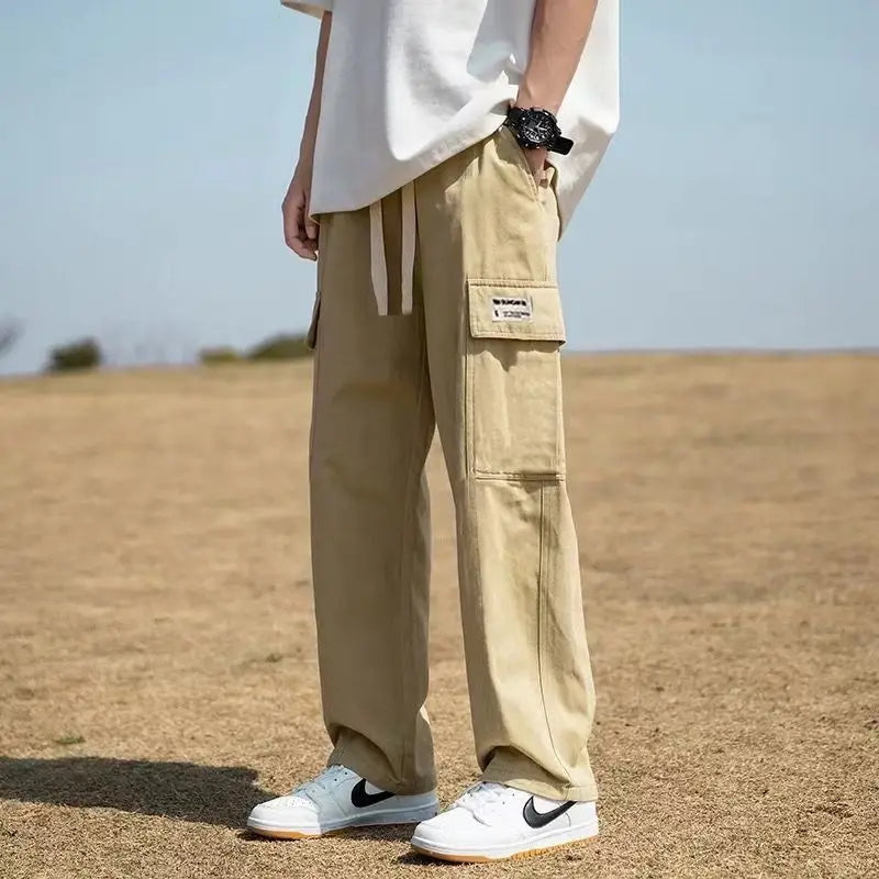 Men Cargo Tactical Pants Work Combat Multi-pockets Casual Training Trousers Overalls Clothing Joggers Hiking Mens Cargo Pant 1PC
