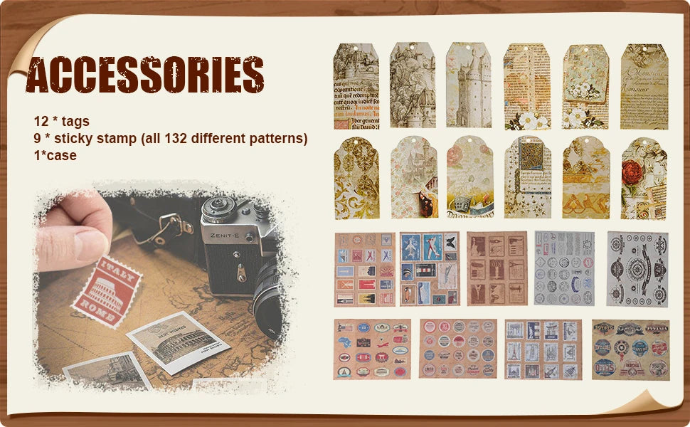 Our Adventure Book 146 Page Album Retro Style Travel Diary DIY Handmade Photo Album Scrapbook Retro Kraft Journal Children Gift