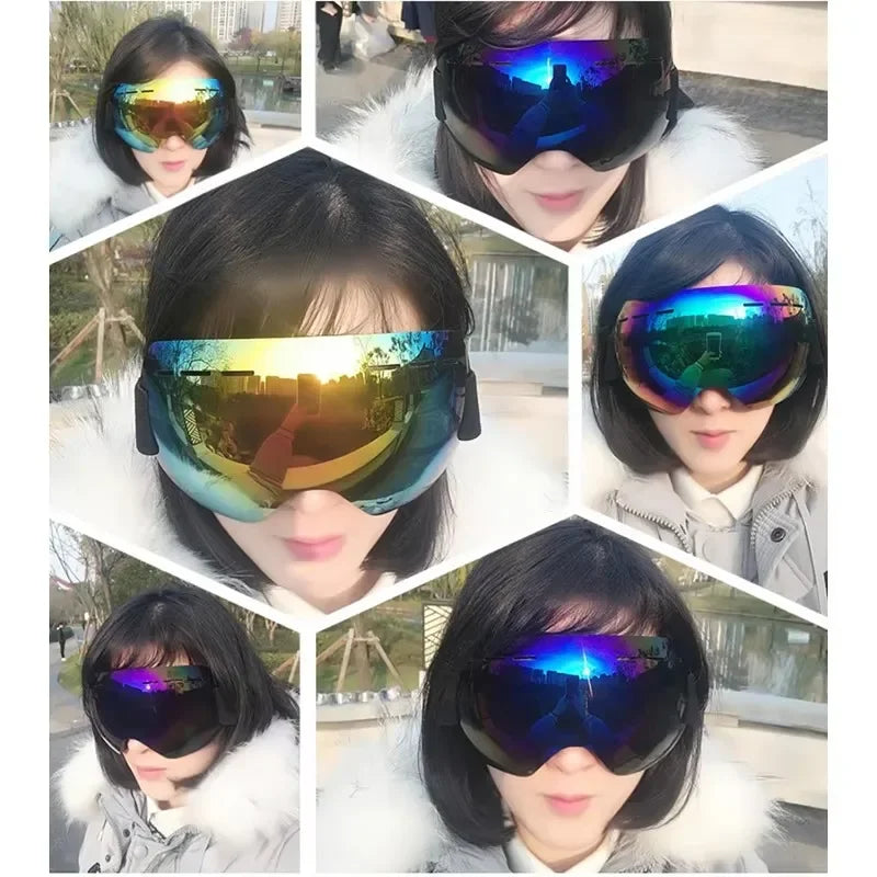 Ski Goggles Winter Snow Sports Goggles Double Layers Anti-Fog Outdoor Snow Snowboard Glasses for Men Women Protection Ski Mask