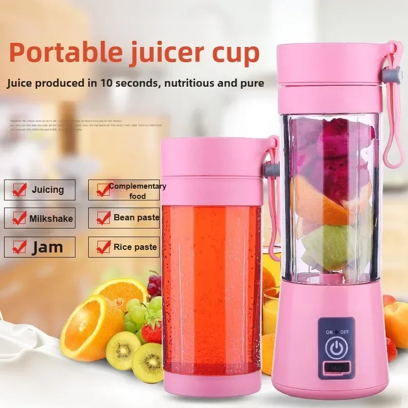 Portable Electric Blender Handheld Juice Mixer Portable Juicing Cup for Making Milkshakes and Smoothies