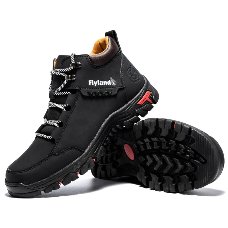 FLYLAND Fashionable Casual Men's Shoes High Top Outdoor Sports Shoes Comfortable And Safe Ankle Boots
