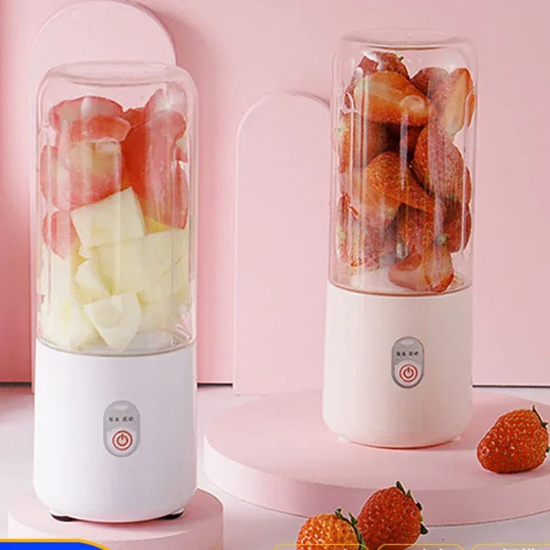 Portable Mixer USB Electric Fruit Juicer Handheld Smoothie Maker Blender Stirring Rechargeable Mini Food Processor Juice Cup