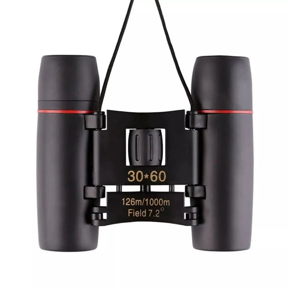 30x60 HD Zoom Binoculars Long-Distance Vision High-definition Portable Binocular Telescope Focusing Knob Night Vision