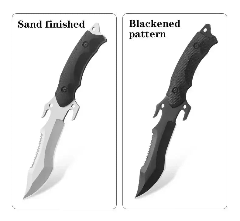 Straight knife outdoor tool portable pocket knife survival knife military knife outdoor hunting tactics high hardness survival