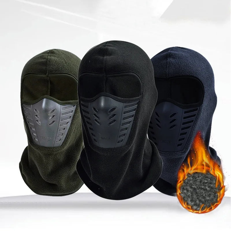 Winter Ski Balaclava Face Mask Thermal Fleece Hood for Cycling Motorcycle Windproof Neck Gaiter Face Cover for Men Women