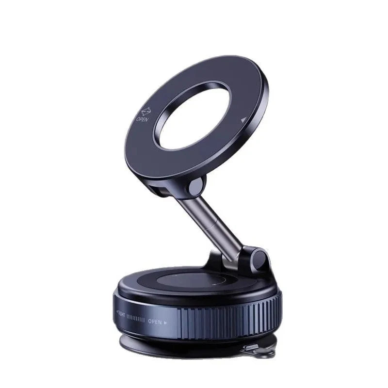 Strong Magnetic Car Phone Holder Foldable Design 360° Adjustable Vacuum Mount for Car/Desk/Bathroom/Universal Use Phone Holder