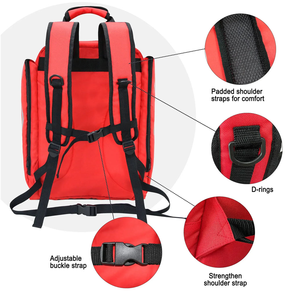 First Aid Kits Emergency Foldable Rescue Backpacks Large Capacity Sorted Storage Outdoor Camping Survival Kits Medical Kits