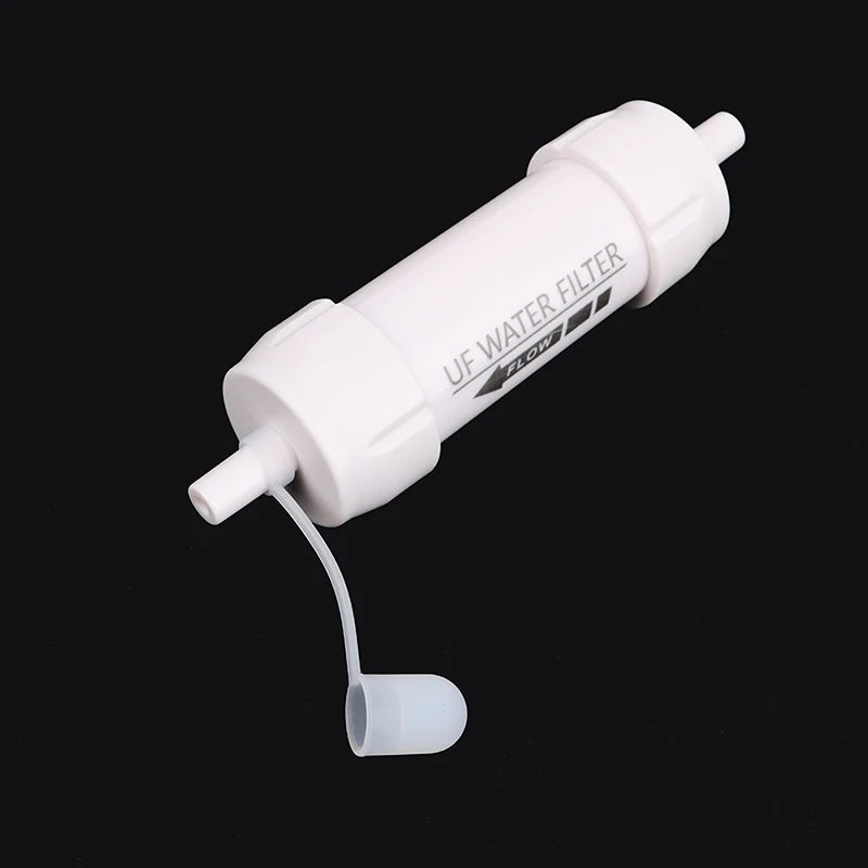 Personal Water Filter Survival Straw , 0.01 Micron Ultra-Filtration UF Membrane, Reusable Outdoor Portable Water Purifier