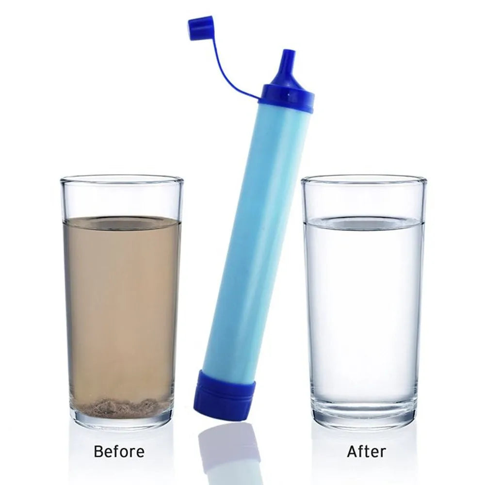 Portable Outdoor Water Purifier,Camping Filter Straw,Outdoor Hiking Emergency Survival Water Filter filtration Straws