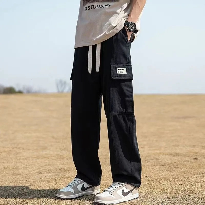 Men Cargo Tactical Pants Work Combat Multi-pockets Casual Training Trousers Overalls Clothing Joggers Hiking Mens Cargo Pant 1PC