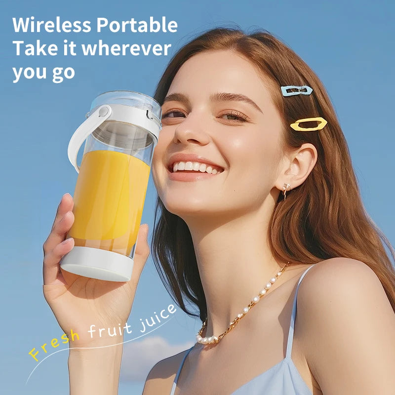 Portable Blender Cup, Electric USB Juicer Blender, Mini Blender, Portable Blender for Shakes and Smoothies