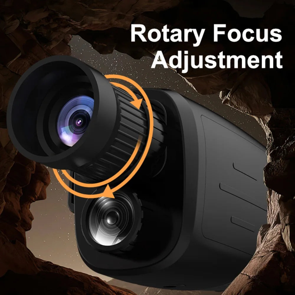 16X HD Digital Night Vision Monocular - 200M Viewing Range, IR Infrared, Photo Capture, for Hunting Outdoor Surveillance