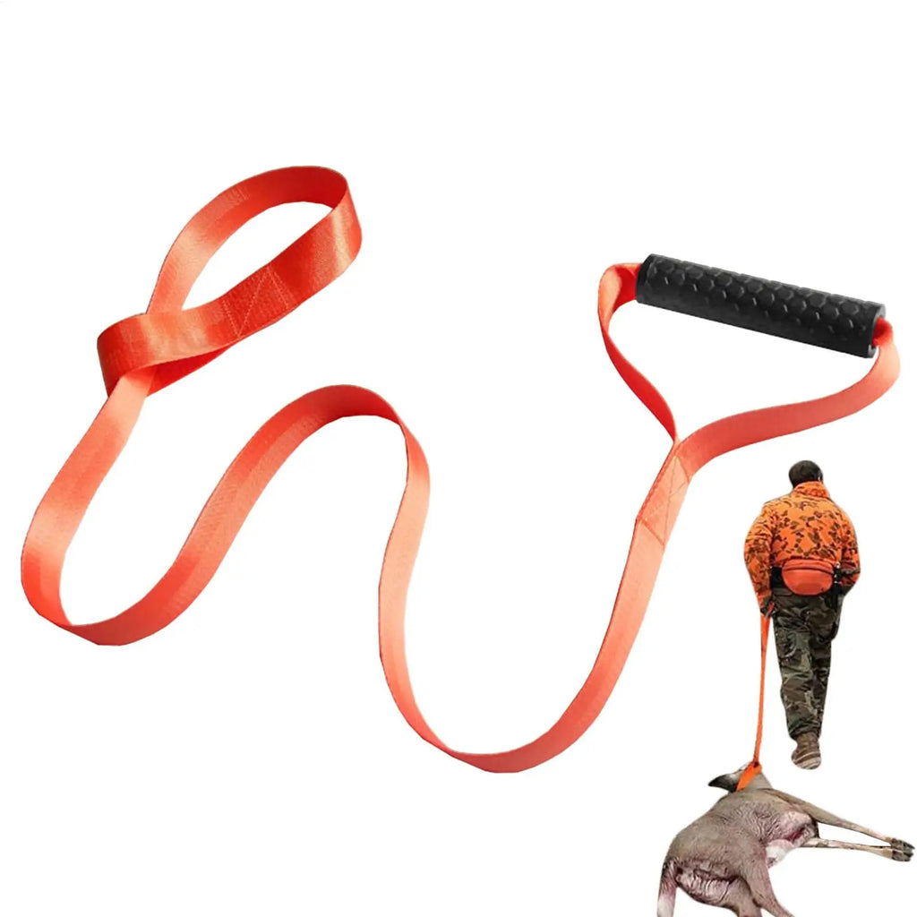 Durable Deer Drag Harness Hunting Deer Belt with Handle Portable Puller Dragging Pull Rope Multipurpose Band for Outdoor Farm