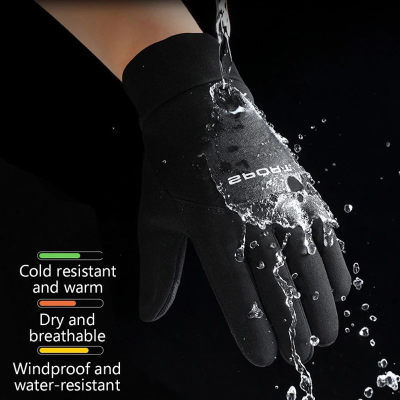 Winter Gloves For Men Women Warm Windproof Glove Touchscreen Waterproof Hiking Skiing Fishing Cycling Snowboard Non-slip Mittens