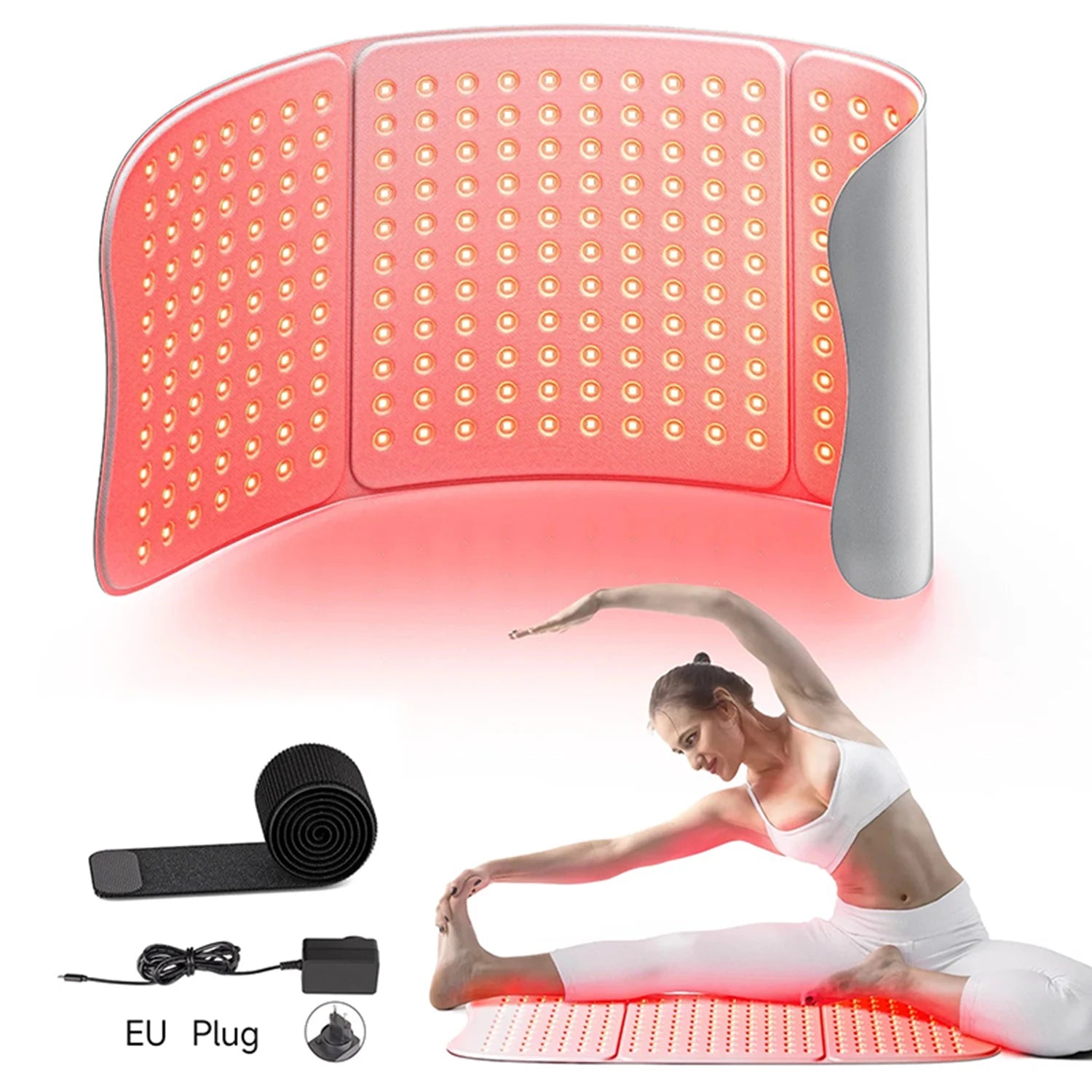 Red Light Therapy Pad 660nm 850nm for Whole Body Relief, Large 30x12inch Mat with Timer - L7 Tri-Chip Near Infrared Light