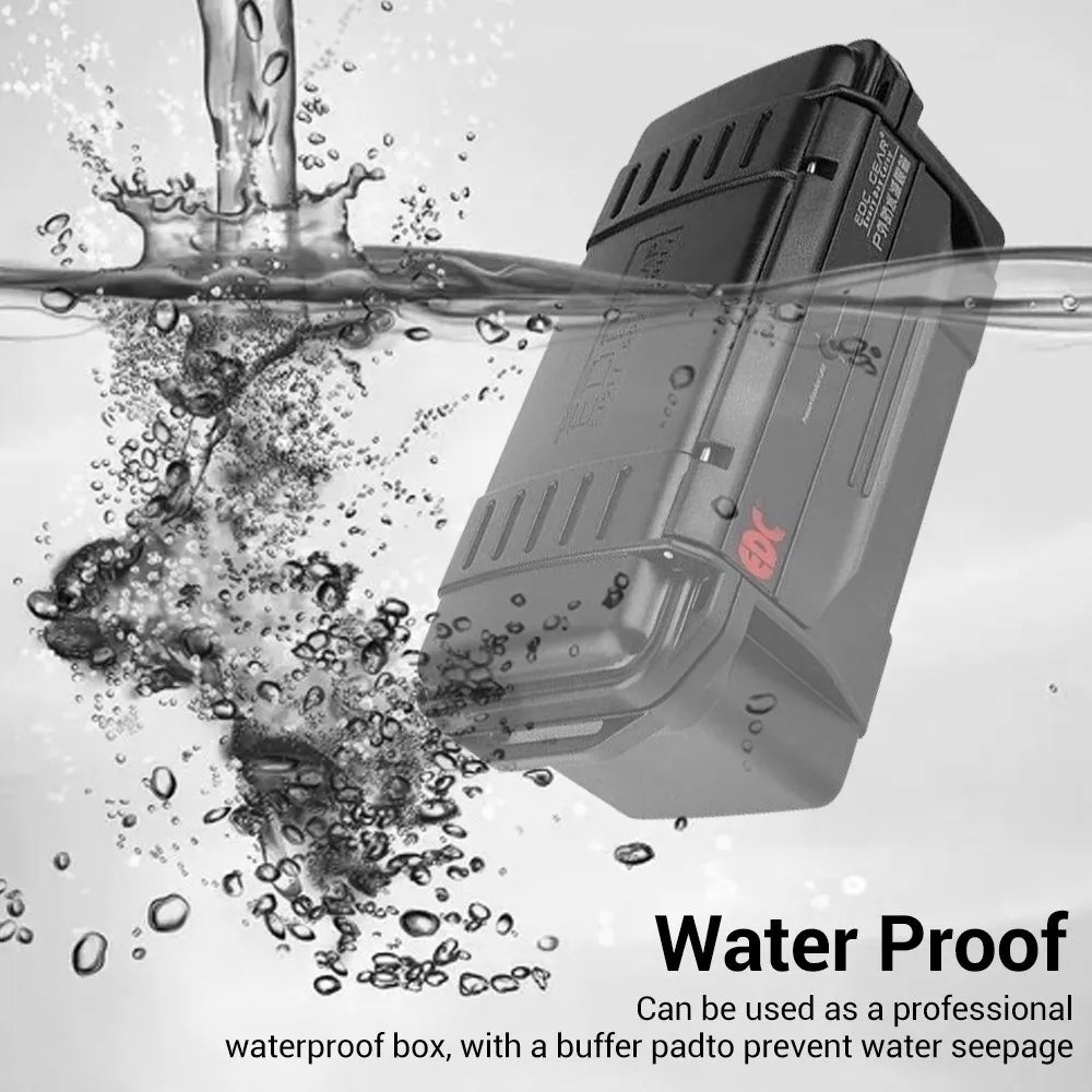 Tactical ammunition box Plastic waterproof shockproof ammunition accessory and tool box Military storage protection equipment