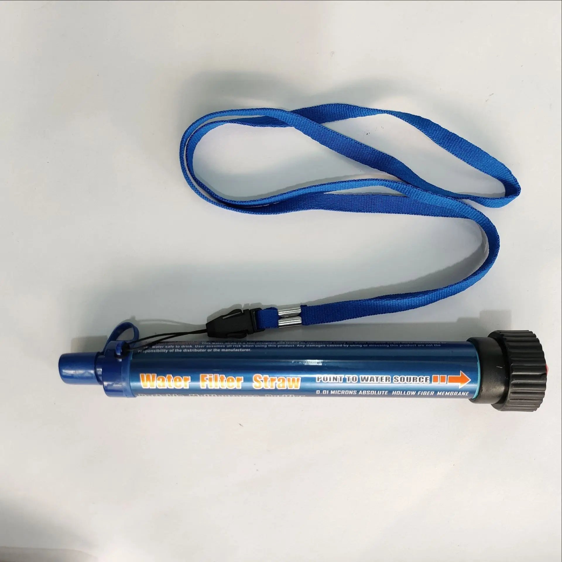 Personal Straw Water Filter Survival Filtration Portable Gear Water Filter for Drinking Hiking Camping Travel Hunting Fishing