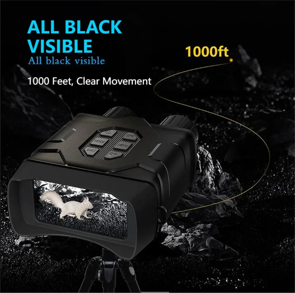 NV016 WiFi Binoculars 5K UHD Night Vision 4Inch Screen 52MP 10X Digital Zoom Low/No Light Vision Telescope for Hunting Camping