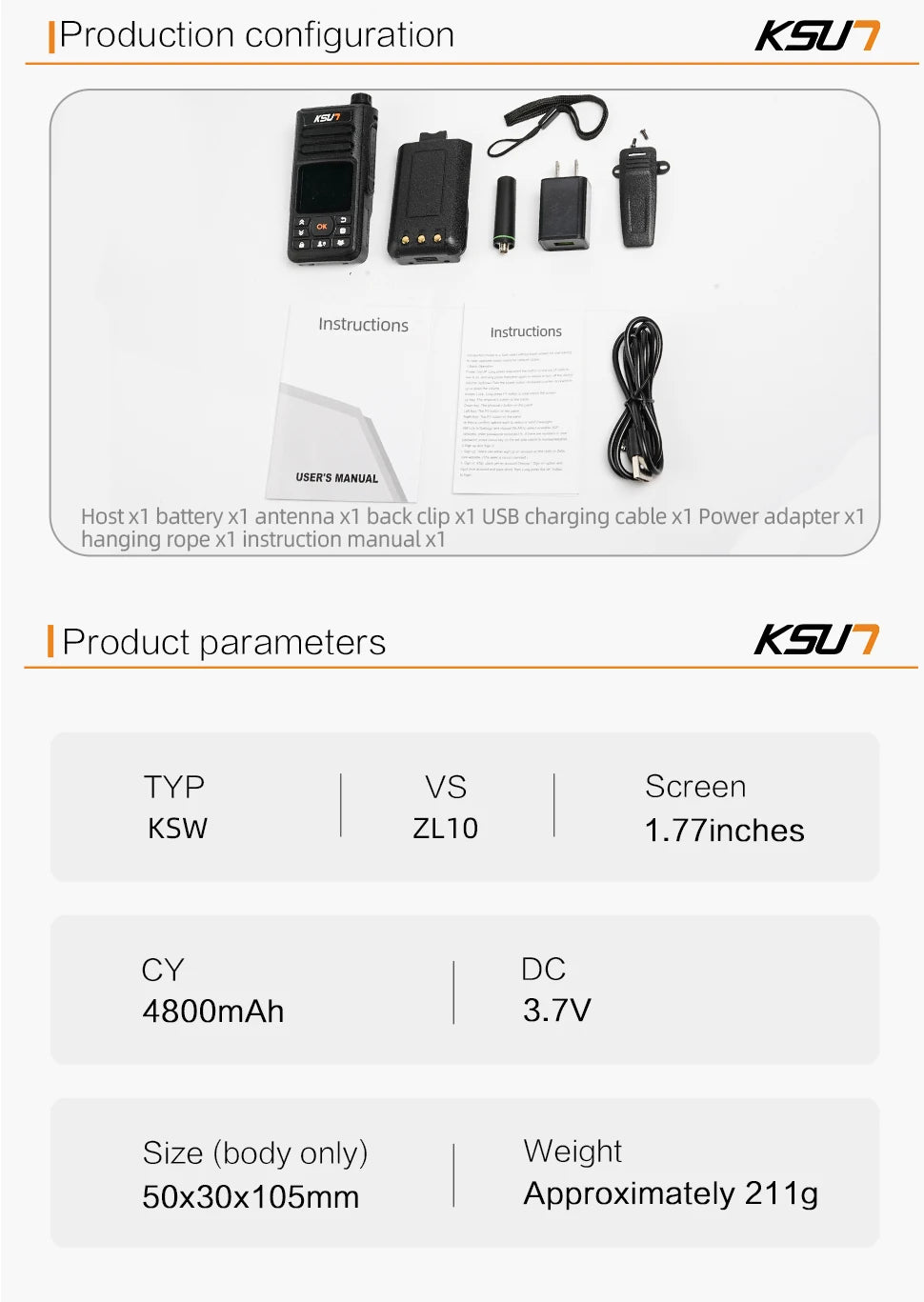 Long Range Walkie Talkie 4g Network  Android Internet Wifi Compatible With ZELLO App 100KM Global POC Radio Station KSUN ZL10