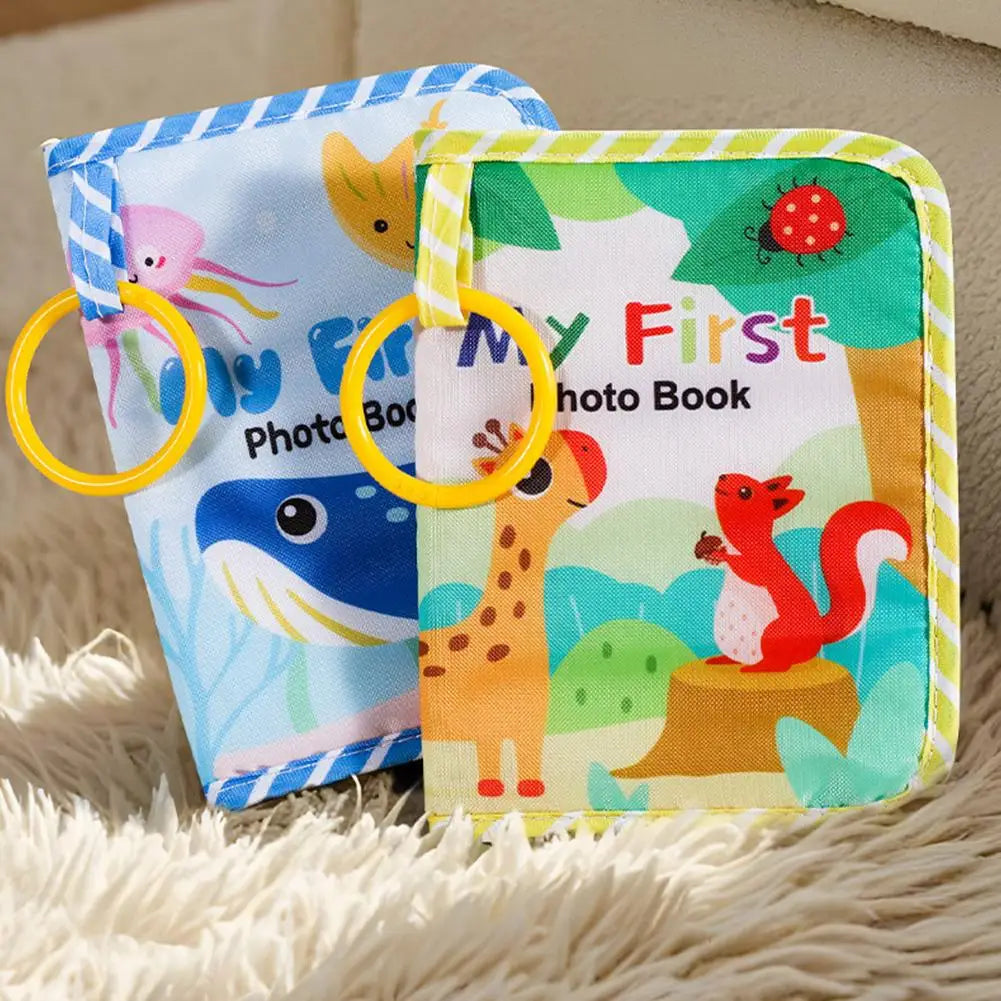 Fabric Memory album Soft Cloth Cartoon Baby Photo Family Memory Album Book DIY Cloth Photo Album Handmade Keepsake Gift