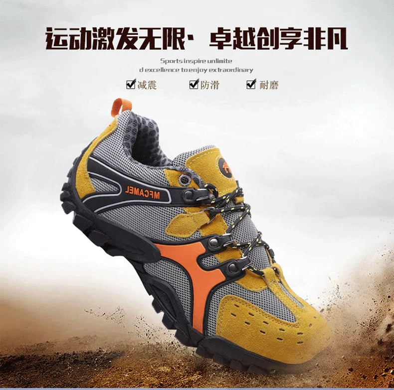 Hot Sale Brand Men Hiking Shoes Breathable Outdoor Mountain Trekking Shoes Men Climbing Hunting Sneakers Non-Slip Sport Footwear