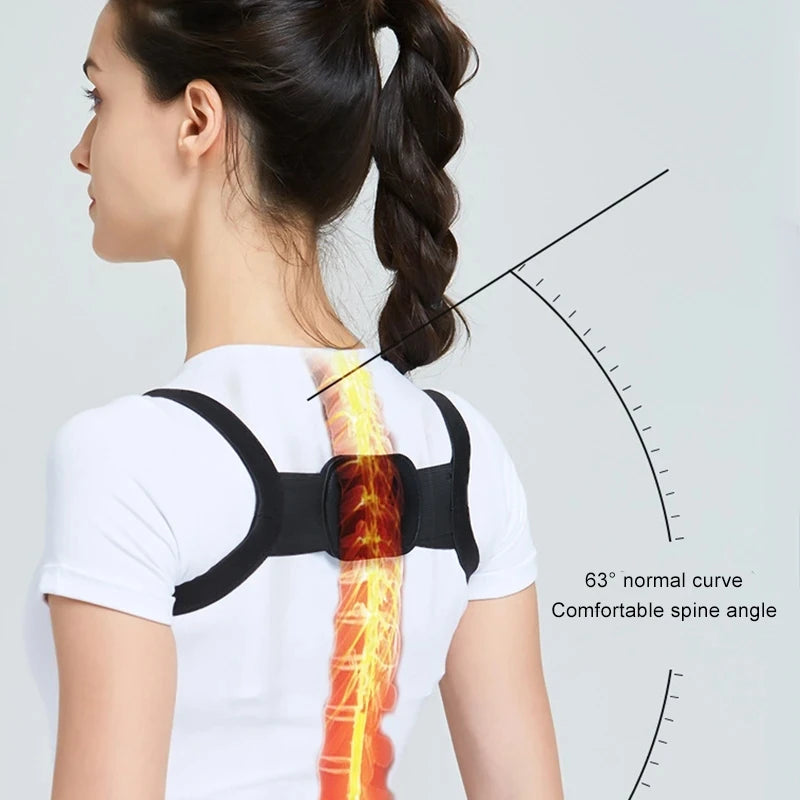 Posture Corrector Adjustable Back Posture Trainer Breathable Invisible Support Shoulder Belt for Back Pain Spine Corrector