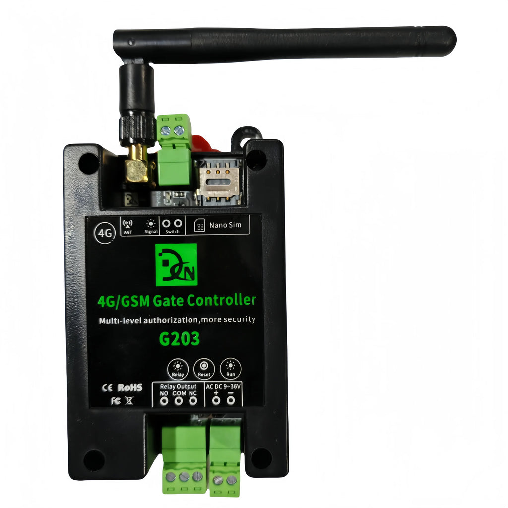 LTE 4G Communication G203 Relay Switch Remote Access Controller Wifi GSM Gate Opener Relay Switch by Free Phone Call and SMS