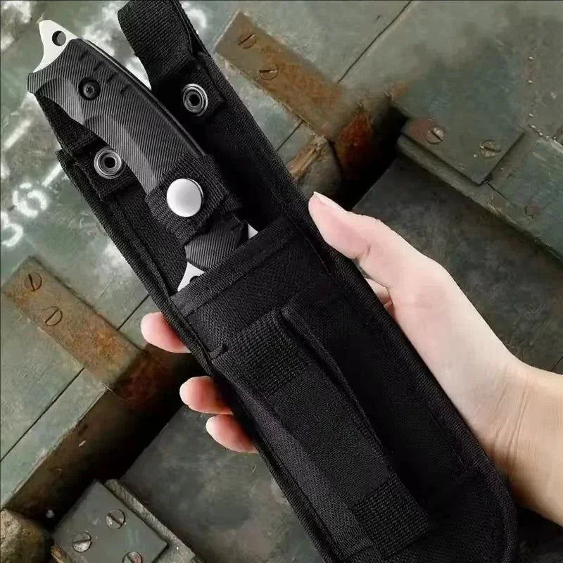 Straight knife outdoor tool portable pocket knife survival knife military knife outdoor hunting tactics high hardness survival