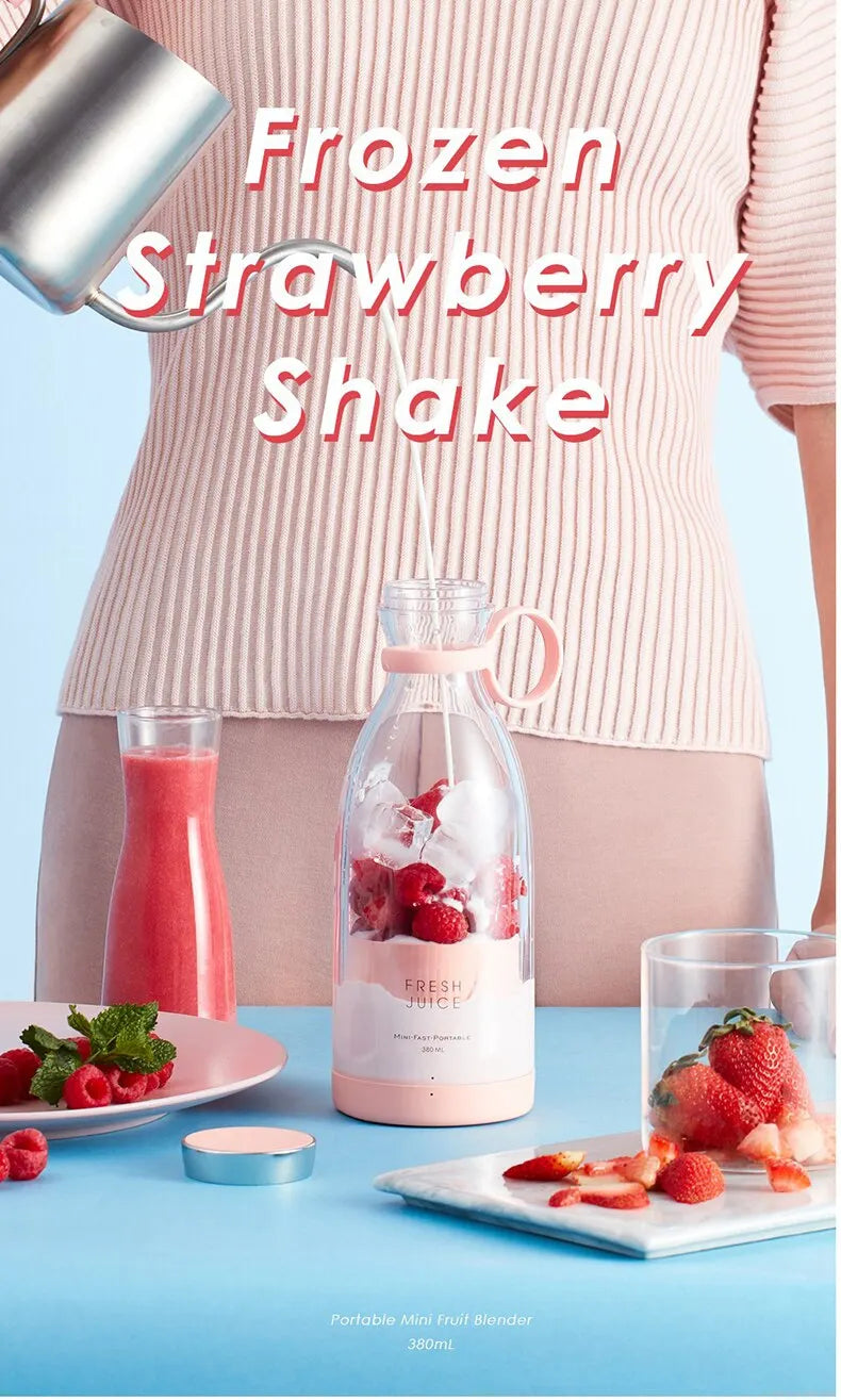 Portable Electric Juicer Blender Usb Mini Fruit Mixers Extractors Food Milkshake Multifunction Juice Maker Smoothies Ice Machine