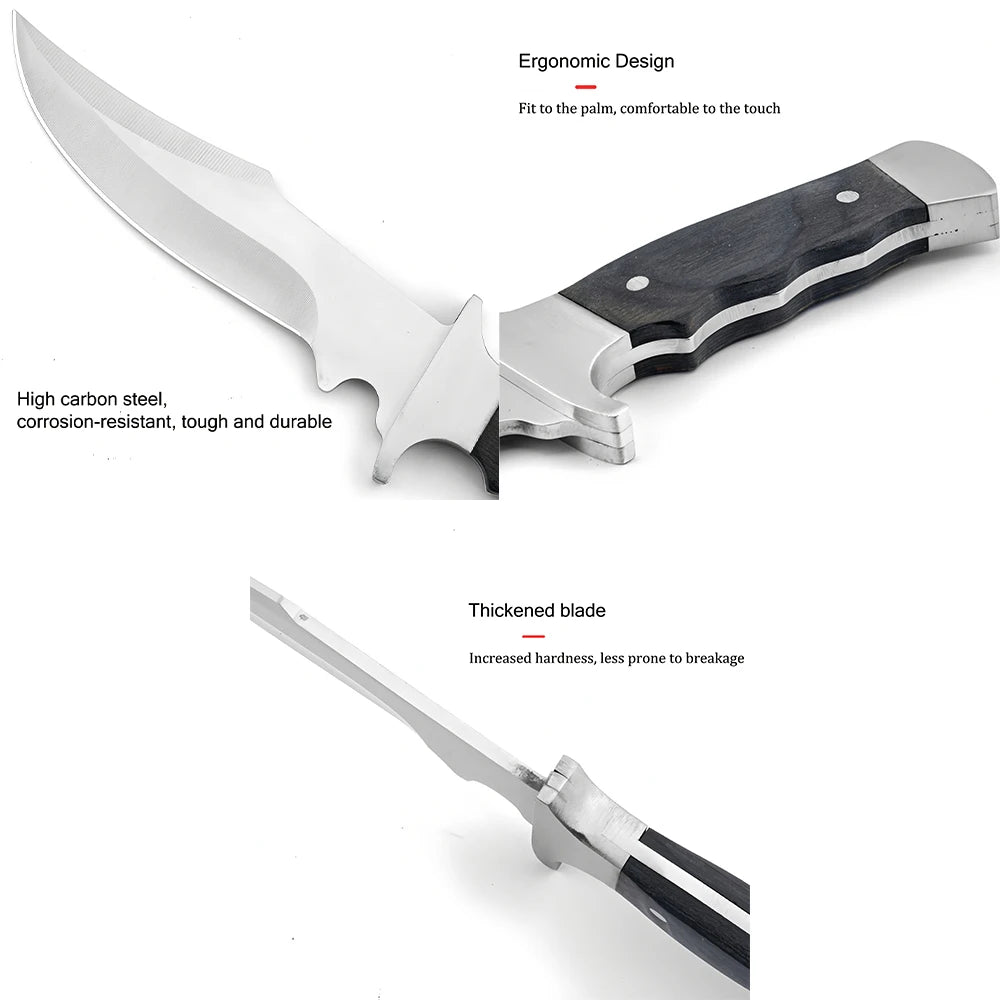 Portable knife Survival Outdoor knife Forged Stainless Steel  Cleaver Knife Meat Fruit Vegetables Kitchen Home Outdoor Tools