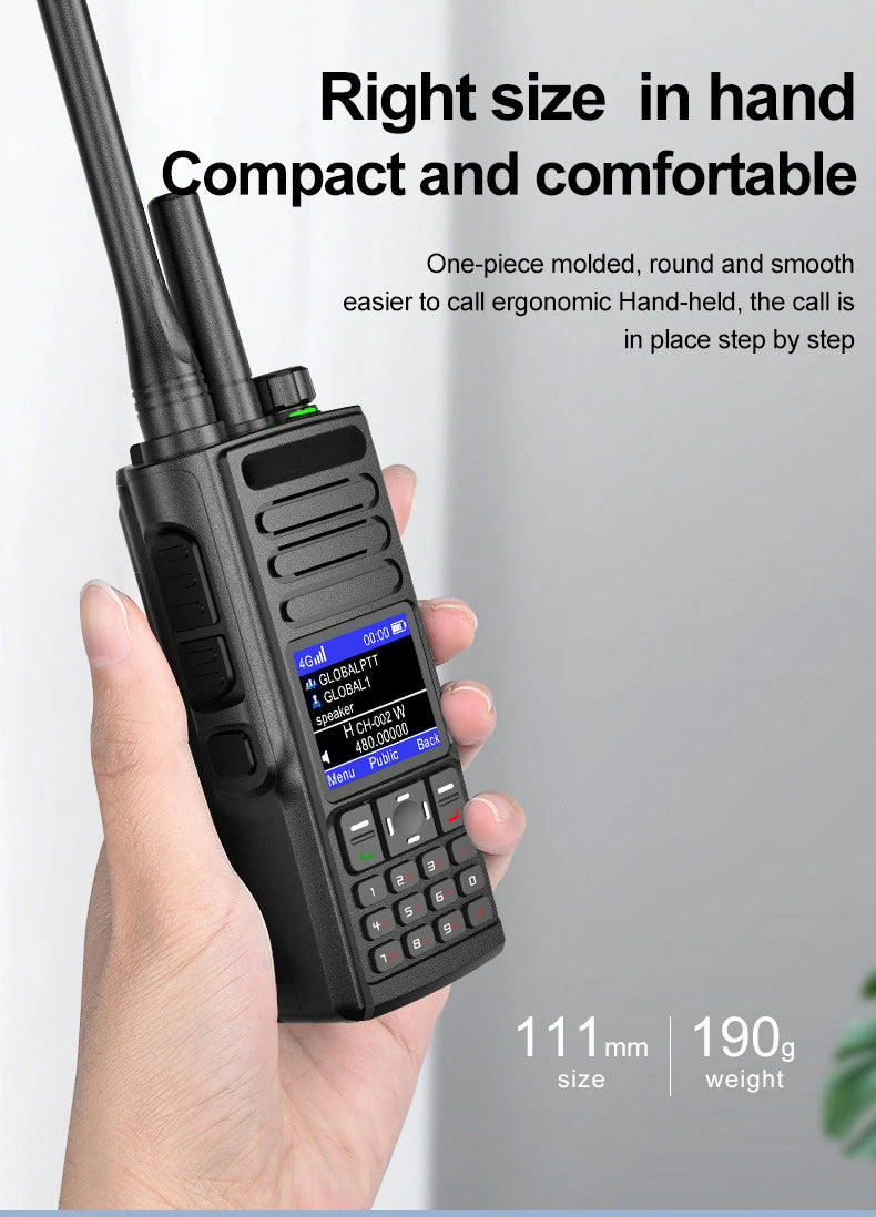4G Digital Walkie Talkie, Dual Mode, Analog, High Power, 10W Cross-border, unlimited Distance