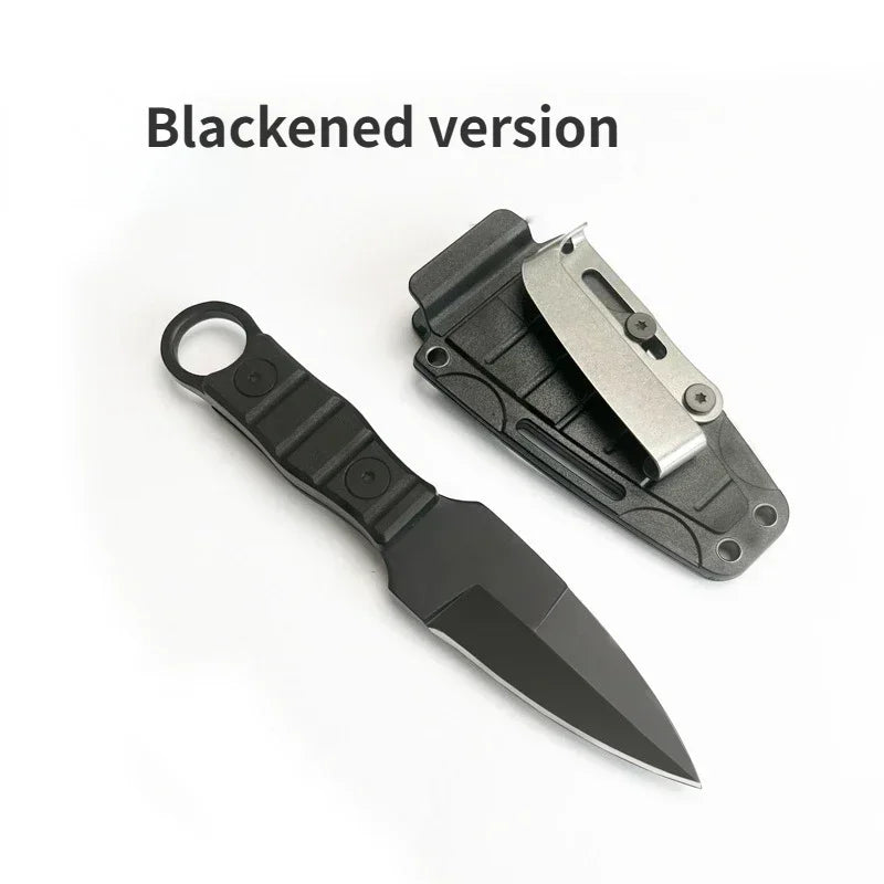 Camping Adventure Portable Straight Knife with K-sheath Outdoor EDC High Hardness Survival Knife for Outdoor Activities
