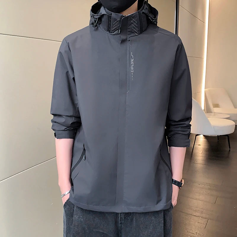 Unisex Waterproof Windbreaker Jacket for Camping Climbing Hiking Trekking & Fishing High Quality Casual Outdoor Sports Coat