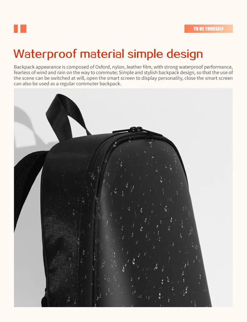 LED Advertising Backpack Portable Backpack with Led Display Magic Smart Walking Billboard APP Control Outdoor Pixel Screen Bag