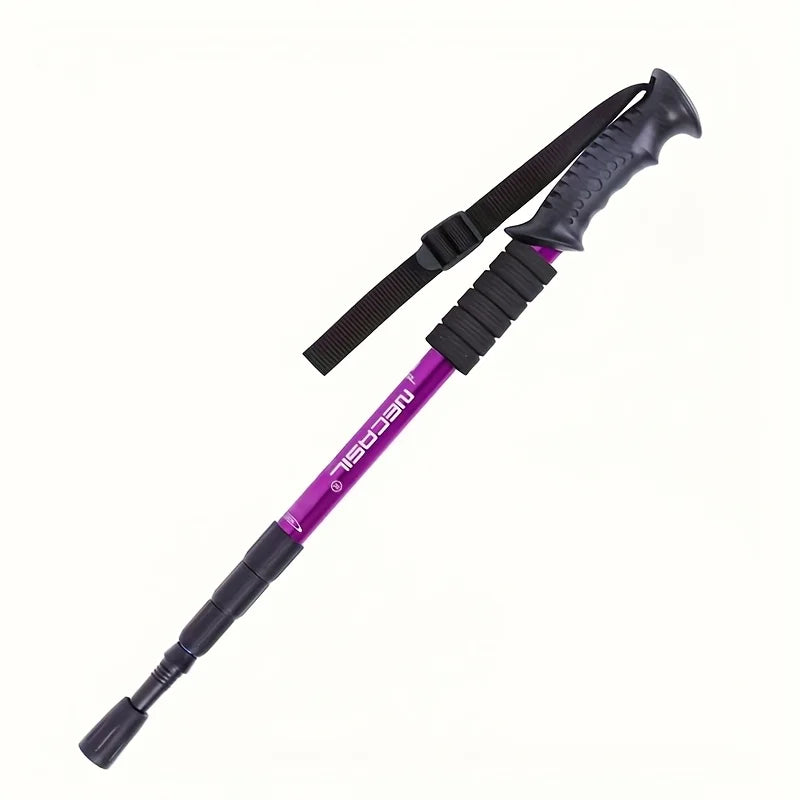 Trekking Poles Ultralight 4-Section Adjustable, Non-Slip Grip Hiking Sticks for Men Women, Anti-Rust Aluminum Alloy