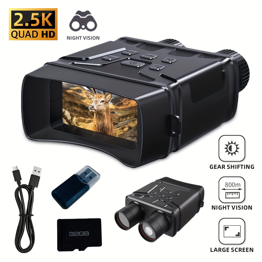 1080P HD night vision camera can record and take pictures infrared night vision camera night patrol all black visual night vision camera
